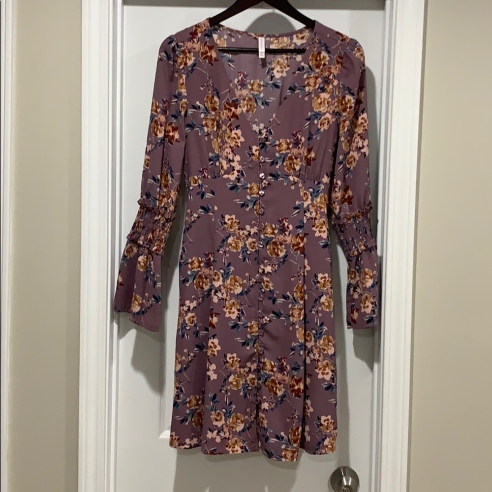 XHILARATION Lavender floral dress